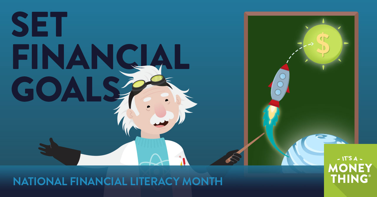 National Financial Literacy Month Graphics (U.S.) Currency Marketing